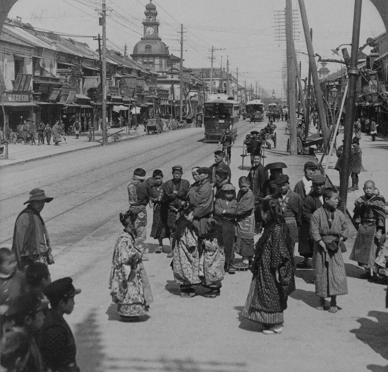 1904年前后的银座街道
